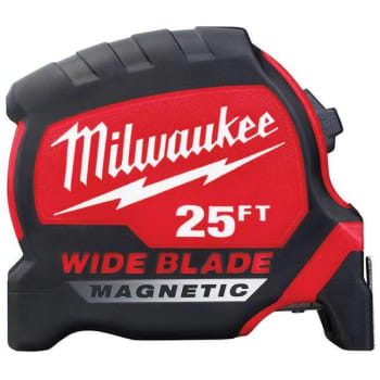 Milwaukee 25 ft. x 1-5/16 in. Wide Blade Magnetic Tape Measure w/ 17 ft. Reach
