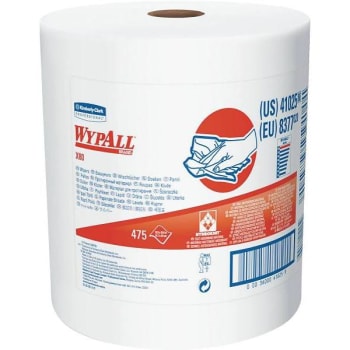 Image for WypAll X80 White Extended Use Cloths Jumbo Roll Reusable Wipes (475-Case) from HD Supply