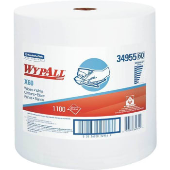 WypAll X60 White Reusable Cloths (1100-Case)