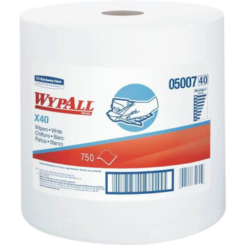Image for WypAll L40 White Limited-Use Disposable Cleaning And Drying Towels (750-Case) from HD Supply