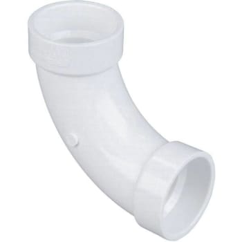 Image for Nibco 4 In. PVC DWV 90-Degree Hub X Hub Long-Turn Elbow from HD Supply