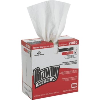 Image for Brawny Industrial White 4-Ply Scrim Reinforced Paper Wipers (5-Case) from HD Supply