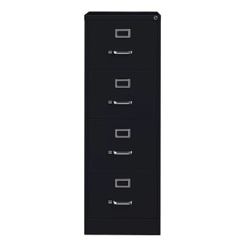 Image for Hirsh 26.5" Deep 4 Drawer Legal Width Commercial Vertical File Cabinet, Black from HD Supply