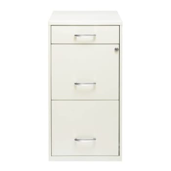 Image for Space Solutions 18" Deep 3 Drawer Organizer File Cabinet, Pearl White from HD Supply