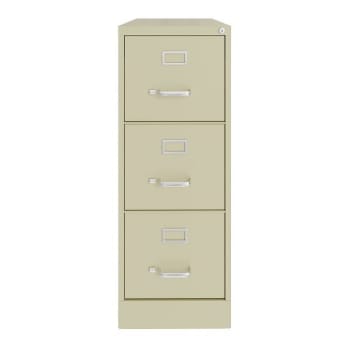 Image for Hirsh 22" Deep 3 Drawer Letter Width Commercial Vertical File Cabinet, Putty from HD Supply