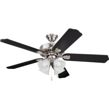 Seasons® Camarillo 52 in Ceiling Fan w/ Light (Maple/Black)