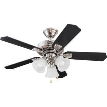 Seasons® Torrena 42 in Ceiling Fan w/ 3-Light (Brushed Nickel)
