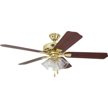 Seasons® Camarillo™ 52 In. 5-Blade Led Ceiling Fan W/ Light (Brown)