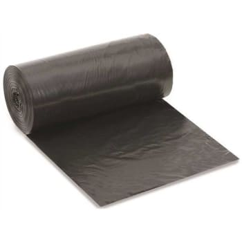 Renown Can Liner, 56 Gal., 1 Mil, Low Density Black 43" X 47" , Case Of 100