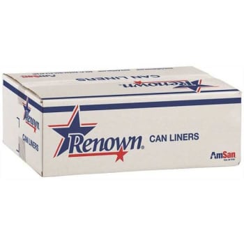 Image for Renown Can Liner, 33 Gal., 9 Mic, High Density Clear 33" X 40" ,500/Case from HD Supply