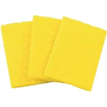 Image for 3M 3 In. X 5 In. X 0.4 In. Yellow Restroom Cleaning Pad (60-Case) from HD Supply