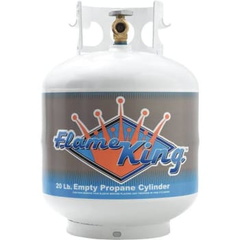 Image for Flame King 20 Lb. Empty Propane Cylinder W/ Overflow Protection Device from HD Supply