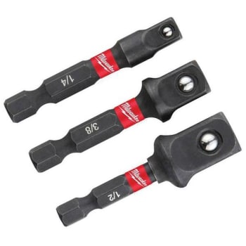 Image for Milwaukee Shockwave Impact Duty 1/4 In. Hex Shank Socket Adapter Set from HD Supply