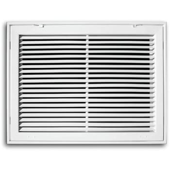 Truaire 30 in. x 16 in. Fixed Bar Return Air Filter Grille (White)