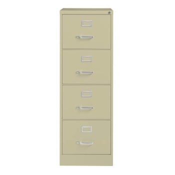 Image for Hirsh 26.5" Deep 4 Drawer Legal Width Commercial Vertical File Cabinet, Putty from HD Supply