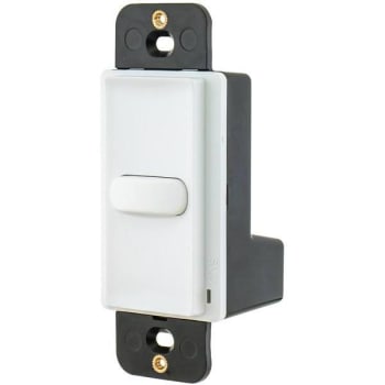 Image for Hubbell Wiring 10A Low-Voltage Single Pushbutton Switch (White) from HD Supply
