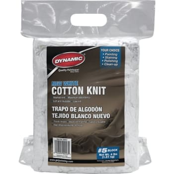 Image for Merit Pro Dynamic 00053 #5 4 Lb Block New White Cotton Knit Wiping Cloth from HD Supply