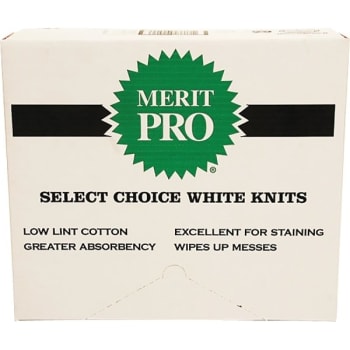 Image for Merit Pro MP01003 #10 8Lb Green Box Choice White Knit Rag from HD Supply