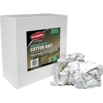 Image for Dynamic/Merit Pro 99139 #10 8Lb Box Recycled White Cotton Knit Wiping Cloth from HD Supply