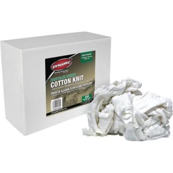 Dynamic/Merit Pro 99550 #5 4Lb Box Recycled White Cotton Knit Wiping Cloth