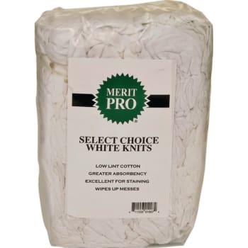 Merit Pro 01585 #10 8lb Block Choice White Knit Rag