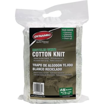 Image for Merit Pro Dynamic 4 Lb Block Recycled White Cotton Knit Wiping Cloth, Case Of 10 from HD Supply