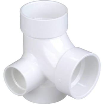 Image for Nibco 3 In. X 3 In. X 3 In. X 2 In. PVC All-Hub Sanitary Tee from HD Supply