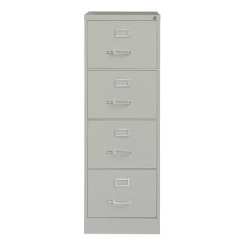 Image for Hirsh 26.5" Deep 4 Drawer Legal Width Commercial Vertical File Cabinet, Gray from HD Supply