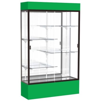 Ghent Waddell Spirit Kelly Green Display Case Mirror Back W/ Dark Bronze