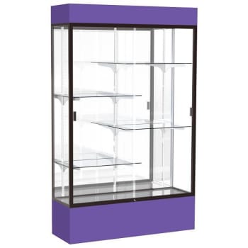 Ghent Waddell Spirit Purple Display Case Mirror Back W/ Dark Bronze Aluminum