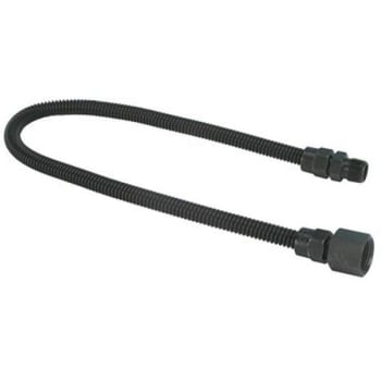 Watts 24 In. Long X 3/8 In. Od X 1/4 In. Id Black Coated Stainless Steel Gas Connector