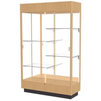 Image for Ghent Waddell Heritage Wood Display Case Natural Maple Hardwood Finish from HD Supply