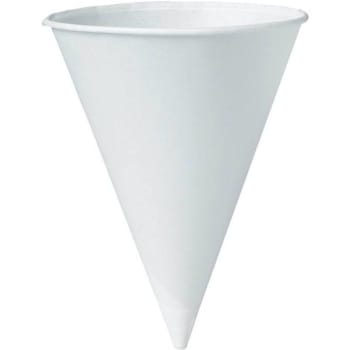 Image for Bare By Solo Eco-Forward 8 Oz. White Treated Paper Cone Water Cups (2500-Case) from HD Supply