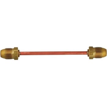 Image for Mec Copper POL x POL Long Nipple 1/4 in. Long 1-1/8 in. Hex Tubing Size Pigtail 48 in. from HD Supply