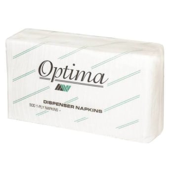 Image for Optima Premium 7 In. X 13.5 In. 1-Ply 1/8 Fold Tall Fold Napkins (20-Case) from HD Supply