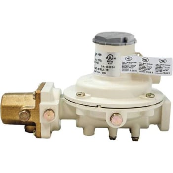Excela-Flo Mec Female Pol Inlet X 1/2 In. FNPT Outlet 2 PSI COMPACT Twin Stage Regulator