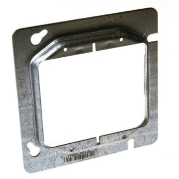 Image for Raco 4-11/16 in. W Steel Metallic 2-Gang 2-Device 1/2 in. Raised Square Cover from HD Supply