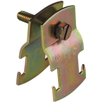 Image for Thomas & Betts 1-1/4 In. Universal Strut Pipe Clamp Fittings In Gold Galvanized from HD Supply