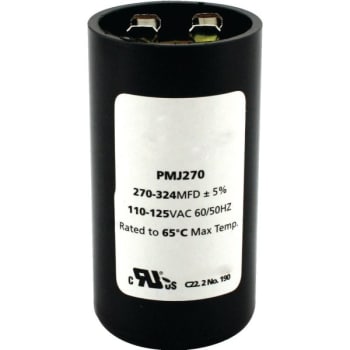 Image for 125 Volt 270-324 Mfd Round Start Capacitor from HD Supply