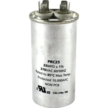 Image for 370 Volt 25 MFD Round Run Capacitor from HD Supply