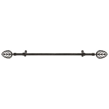 Achim Metallo Decorative Rod And Finial Leaf 48 To 86", Case Of 6