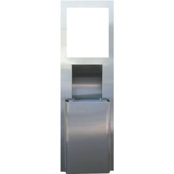 Image for Scott Recessed Wall Unit W/ Trash Receptacle (Stainless Steel) from HD Supply