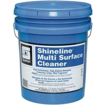 Image for Spartan 5 Gal. Shineline Mint Scent Multi-Surface Cleaner from HD Supply