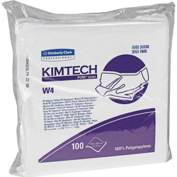 Image for Kimtech White Anti-Static Double Bag Pure W4 Critical Task Wipers (15-Case) from HD Supply