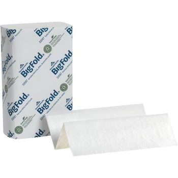 Pacific Blue Ultra Bigfold 10.2" X 10.8" White Recycled Paper Towel Case Of 10