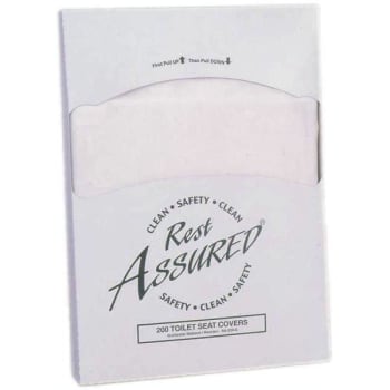 Image for Impact Products 1/4-Fold Rest Assured Toilet Seat Covers(White) (5000-Case) from HD Supply