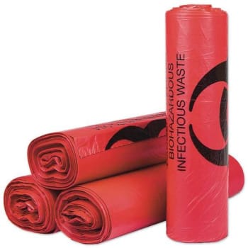 Image for Inteplast Group 40 Gal. 36 In. X 48 In. 3 Mil. Red Low-Density Trash Bags (3-Case) from HD Supply