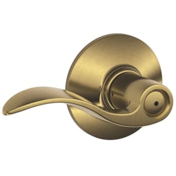Image for Schlage F-Series Lock F40 Privacy Lever Accent Lever (Antique Brass) from HD Supply