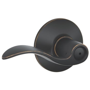 Image for Schlage F-Series Lock F40 Privacy Lever Accent Lever (Aged Bronze) from HD Supply