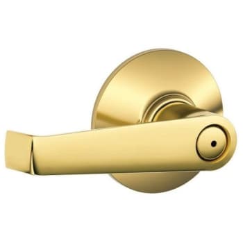 Schlage F-Series Lock F40 Privacy Lever Elan Lever (Bright Brass)